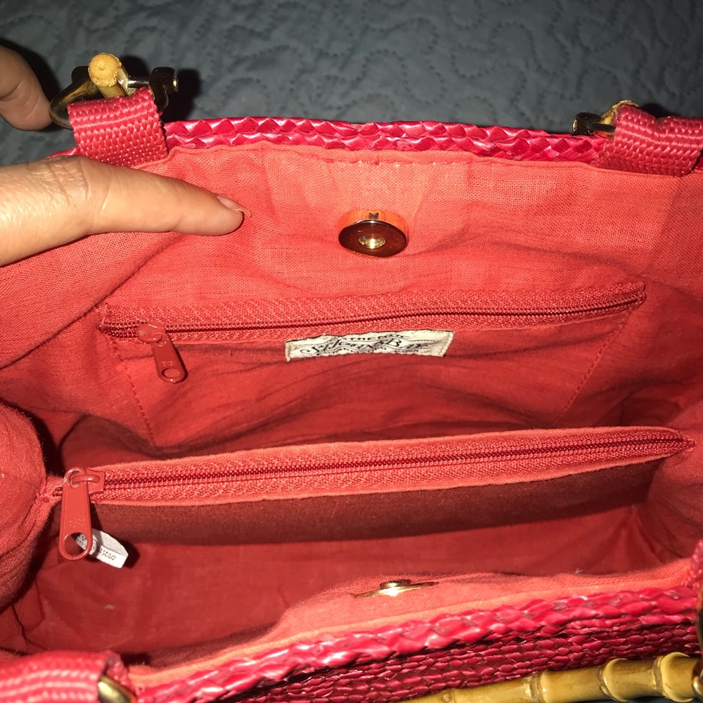 🔥HP 🔥Hot pink straw bag - Picture 4 of 5